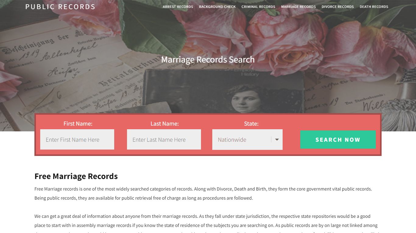 Free Marriage Records | Enter Name and Search. 14Days Free